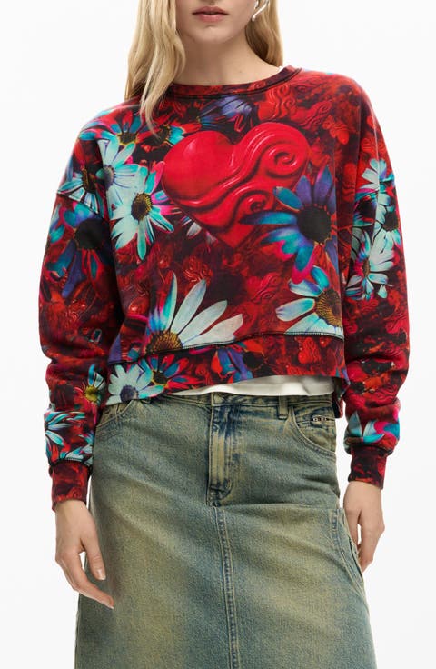 Floral Print Sweatshirt