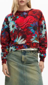 Desigual Floral Print Sweatshirt