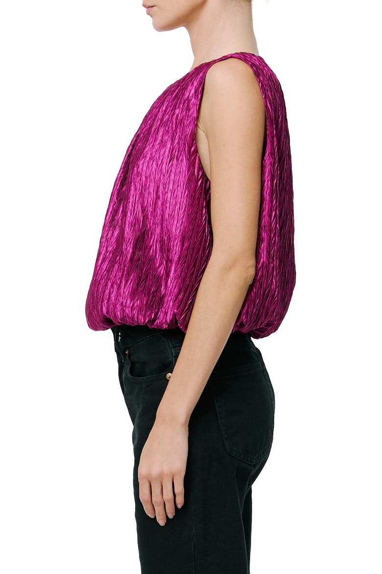 Agnese Bubble Top, Alternate, color, PURPLE