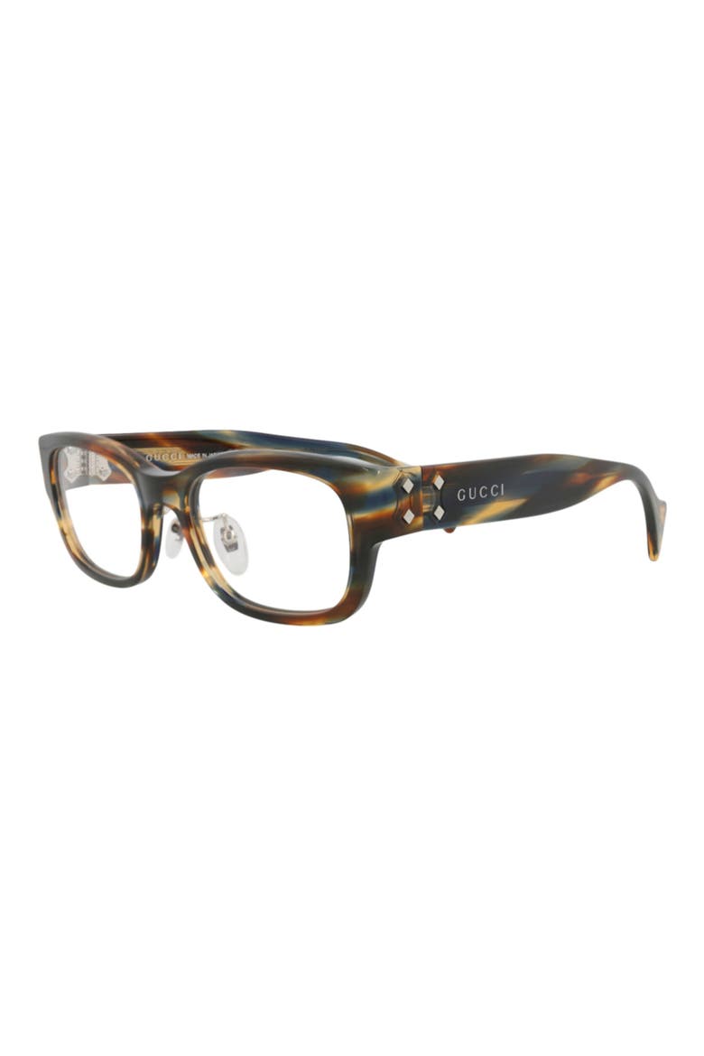 54mm Rectangular Optical Glasses, Alternate, color, HAVANA HAVANA TRANSPARENT