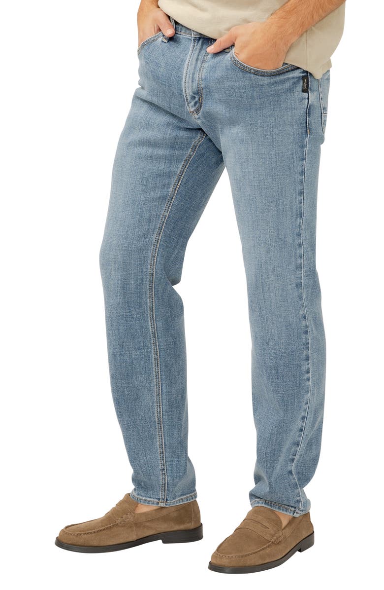 Silver Jeans Co. Konrad Slim Straight Leg Jeans, Alternate, color, Ska