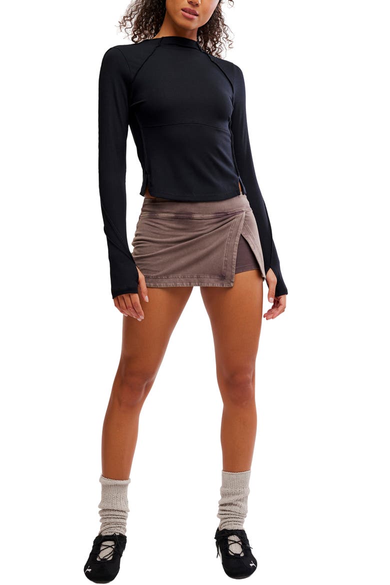 Love Club Rib Crop Top, Alternate, color, BLACK
