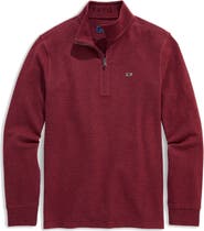 vineyard vines Saltwater Stripe Quarter Zip Pullover