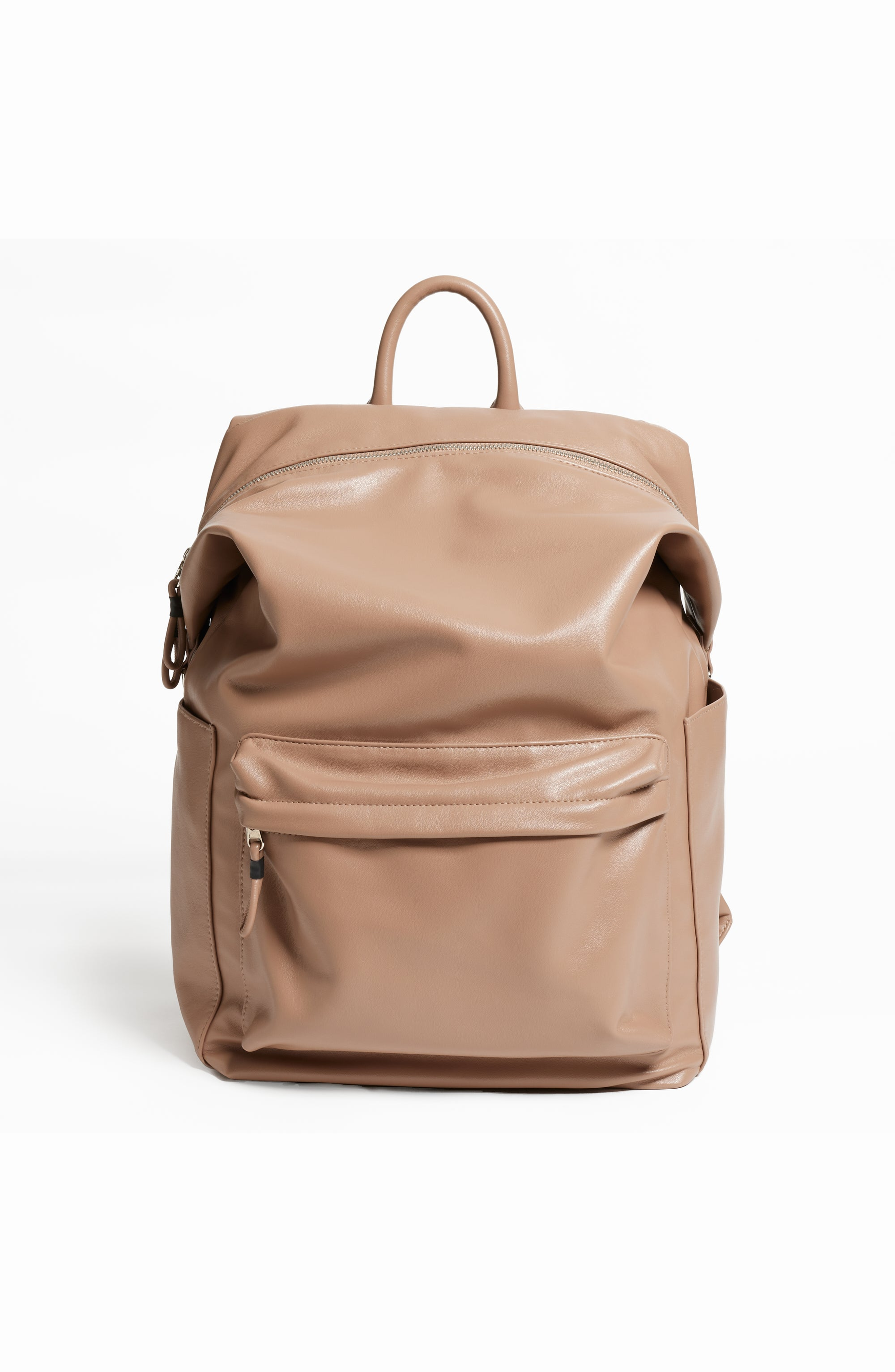 Karma Large Faux Leather Backpack, Main, color, Mushroom