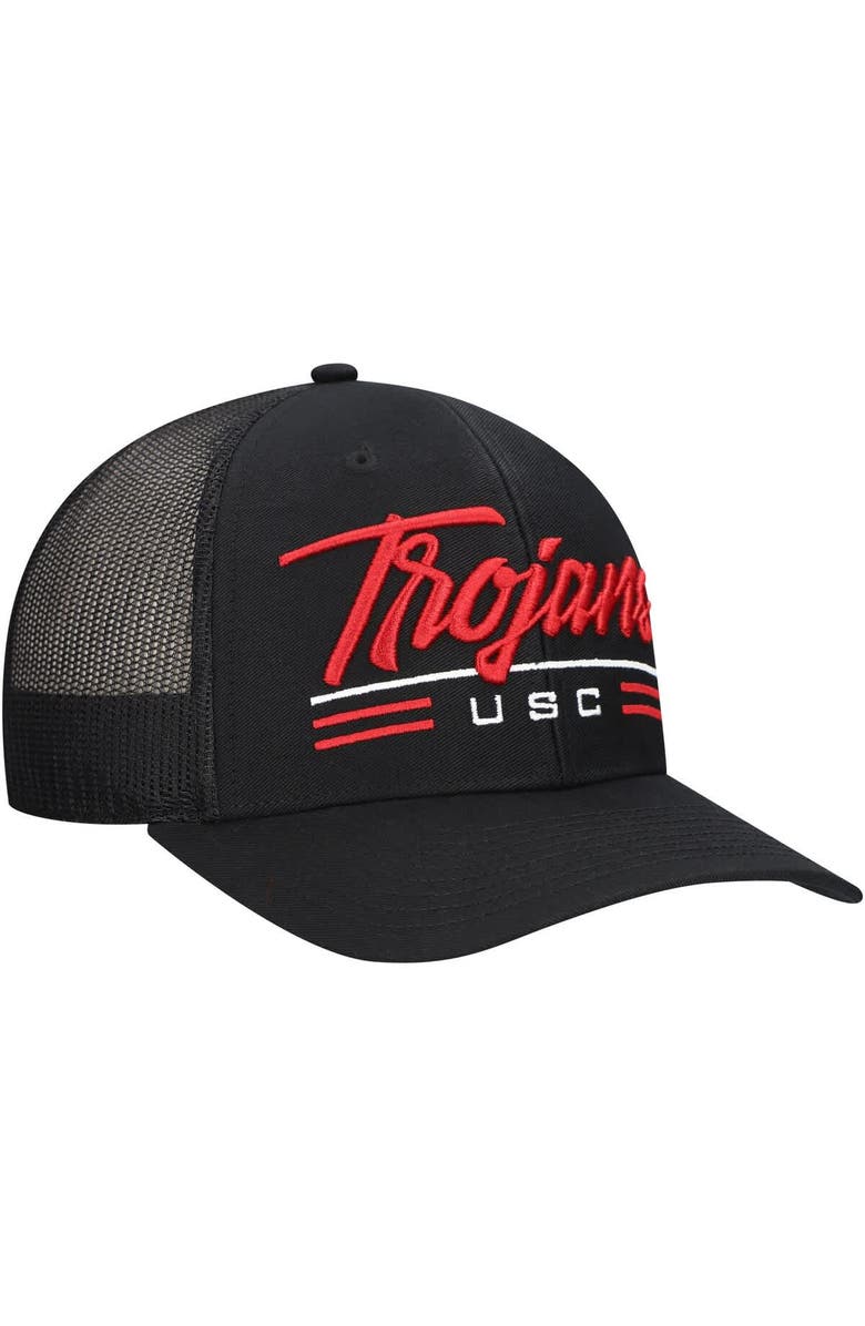 '47 Men's '47 Black USC Trojans Garner Trucker Adjustable Hat, Alternate, color, 