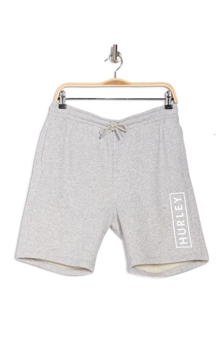 Hurley Boxed Logo Fleece Shorts, Alternate, color, 