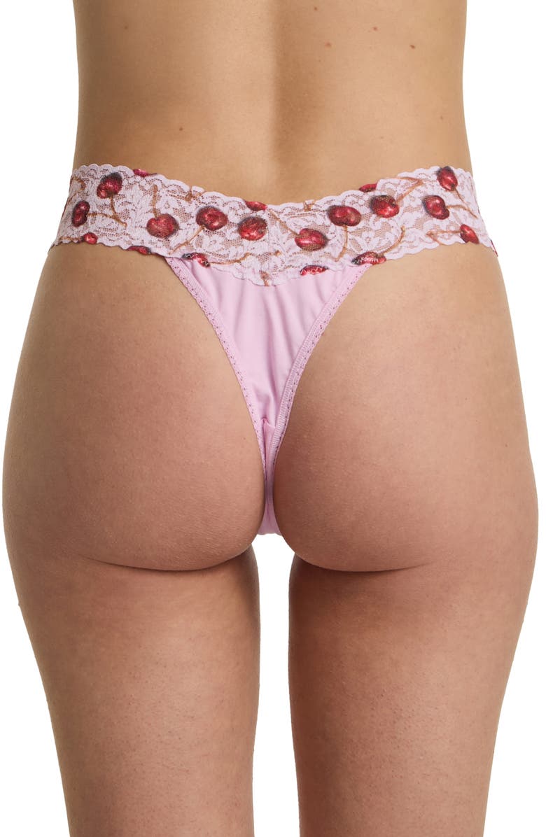 Hanky Panky Original Rise Thong, Alternate, color, Cherry Delight Pink