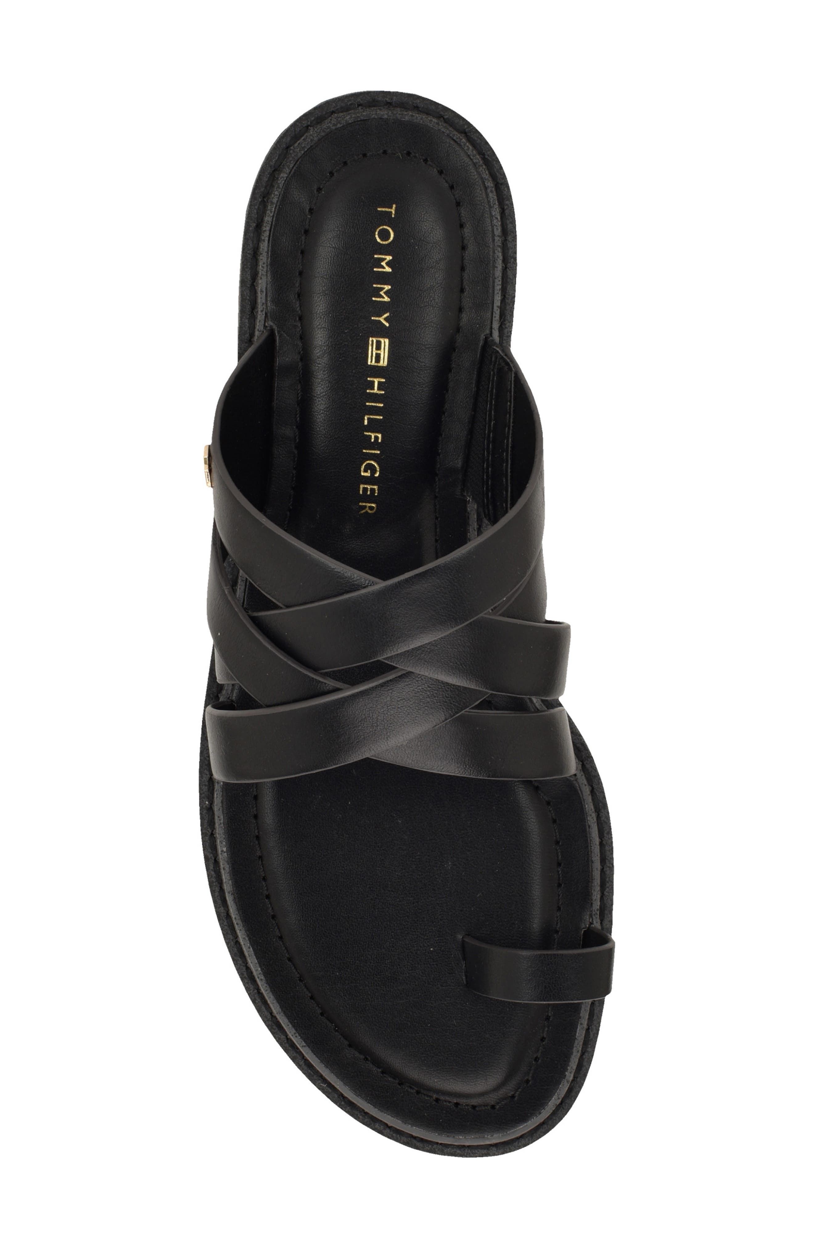 Tommy Hilfiger Benett Sandal, Alternate, color, Black