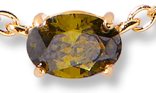 Brook & York Brook And York Brenna Birthstone Station Necklace In Gold August