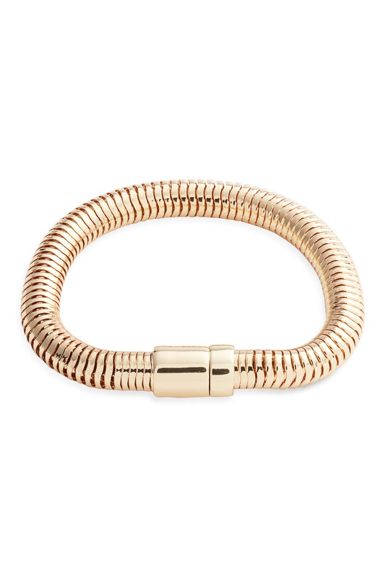 Omega Chain Bracelet, Main, color, GOLD