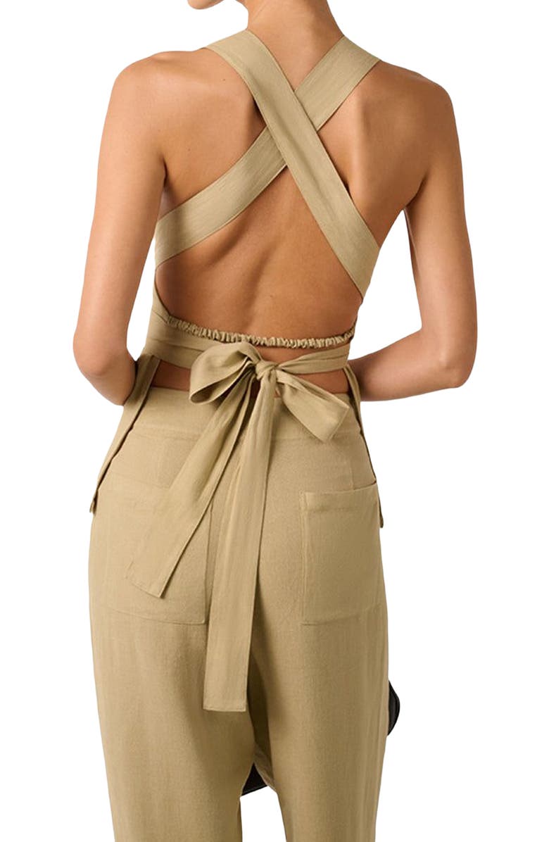 WeWoreWhat Wrap Top, Alternate, color, Oat