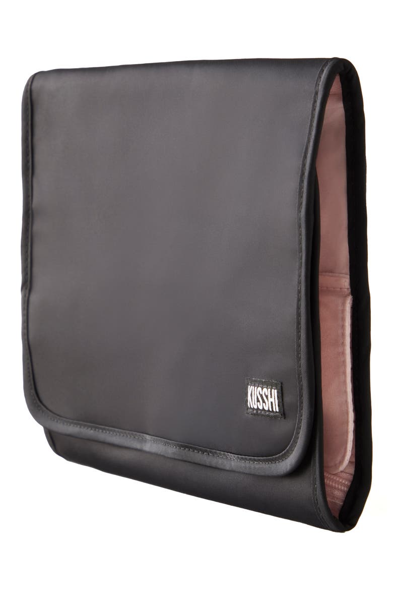 Travel Organizer, Alternate, color, BLACK/ BLUSH