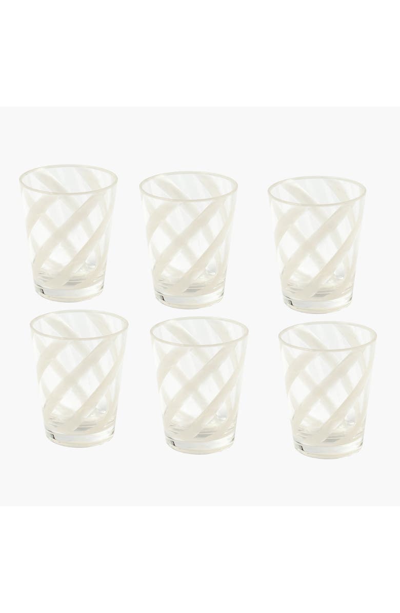 Mrs. Alice Swirl Outdoor Glasses, Main, color, White