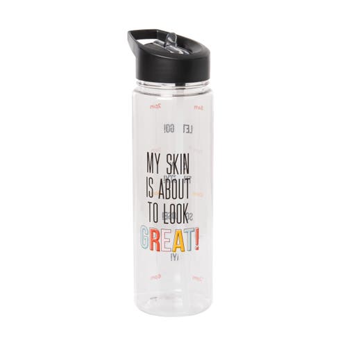 Totalee Gift About To Look Great Tritan Bottle Plastic White 22 oz In Transparent