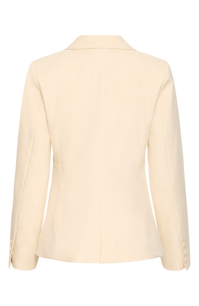 ICHI Ihlexi One-Button Blazer, Alternate, color, Birch Melange