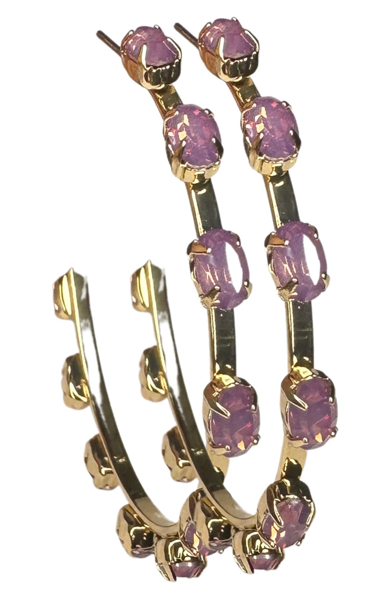 MacRae & Co. Mini Haley Crystal Hoop Earrings