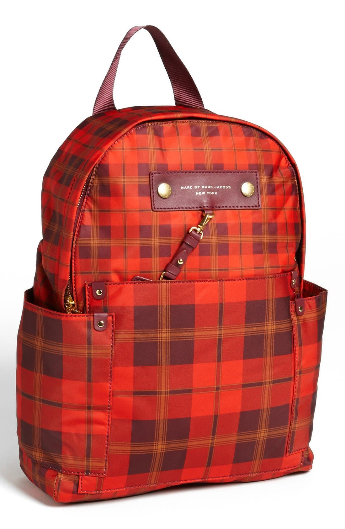 MARC BY MARC JACOBS 'Preppy Nylon' Backpack, Main, color, RED MULTI