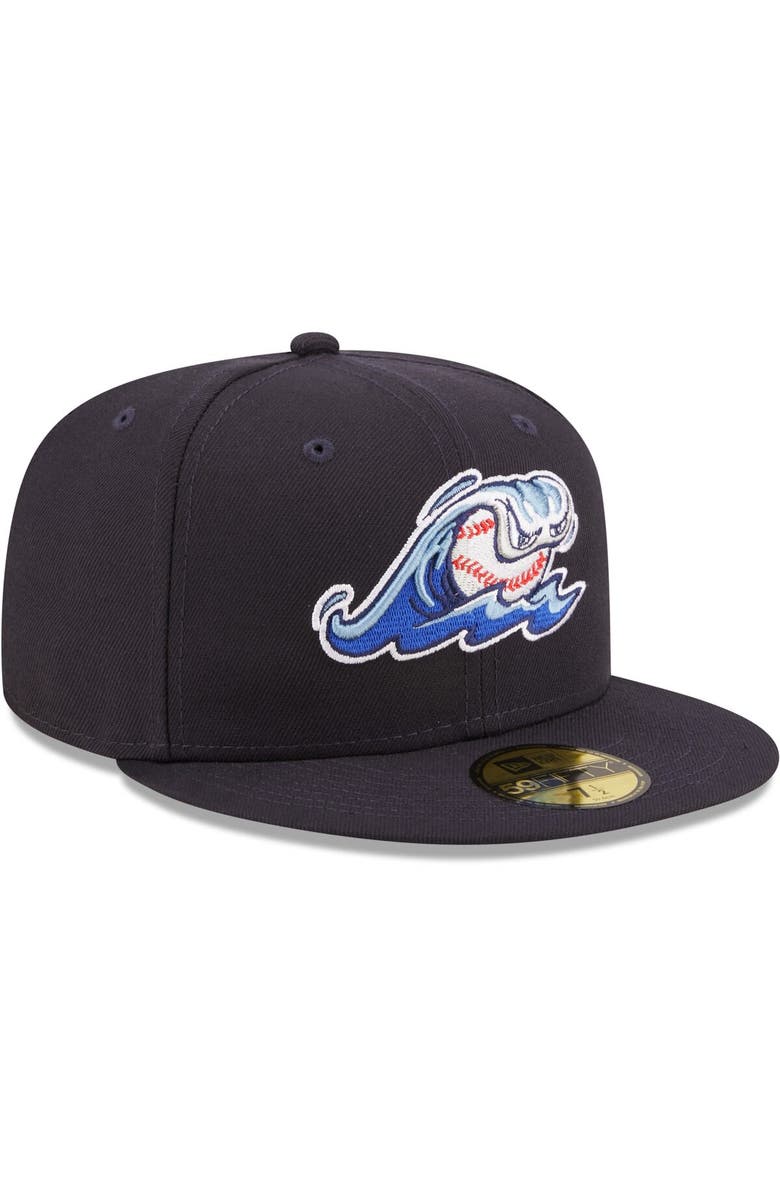 New Era Men's New Era Navy West Michigan Whitecaps Authentic Collection 59FIFTY Fitted Hat, Alternate, color, 