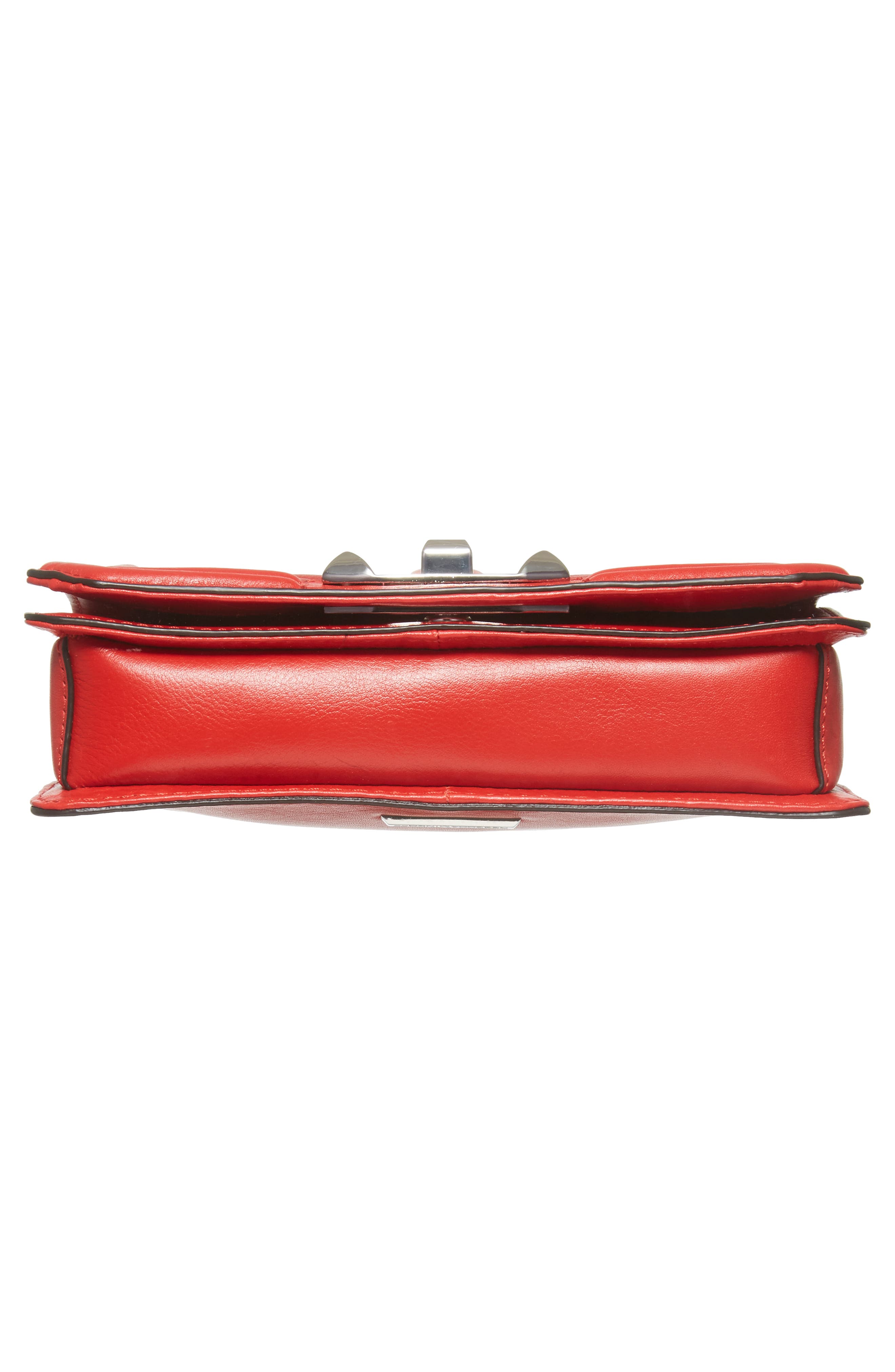 Small Love Quilted Leather Crossbody Bag, Alternate, color, CARNATION RED