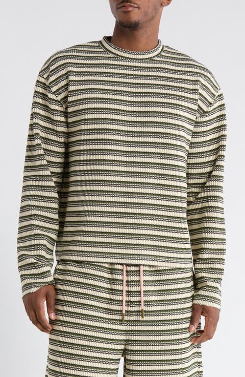 Speak Stripe Cotton T-Shirt