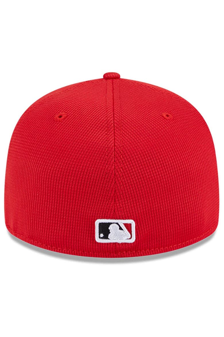 Men's New Era Red Cincinnati Reds City Connect Batting Practice Low Profile 59FIFTY Fitted Hat, Alternate, color, Red