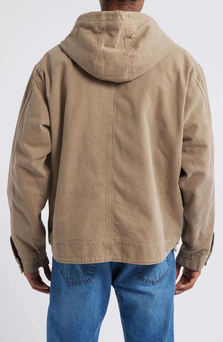 BDG Urban Outfitters Rex Skate Hooded Jacket, Alternate, color, Brown