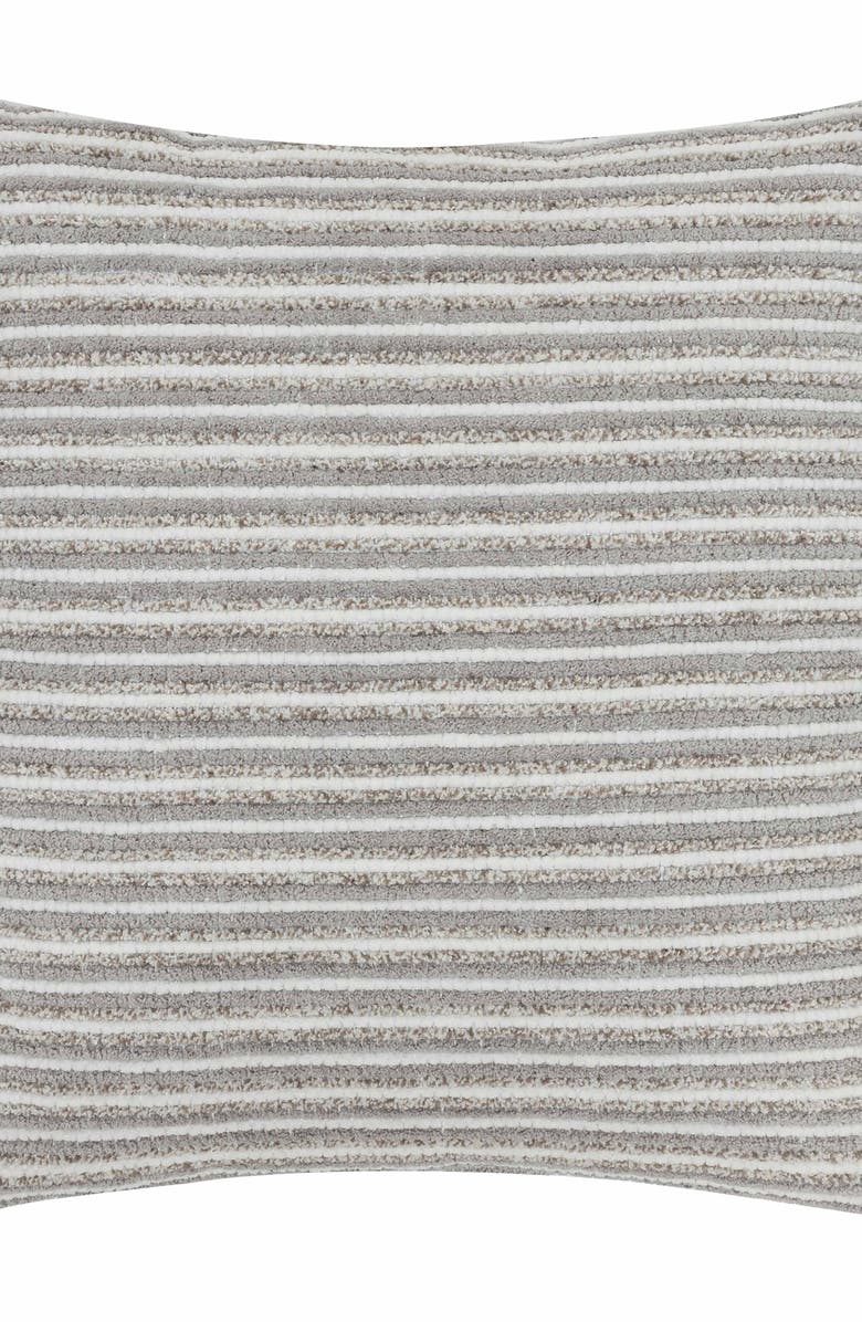 Tahari Bouclé Stripe Accent Pillow, Alternate, color, Grey
