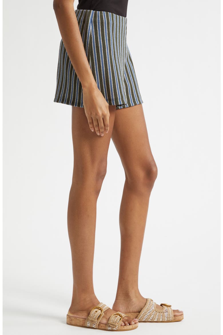 Vichi Stripe Knit Shorts, Alternate, color, ARMY BLUE MULTI