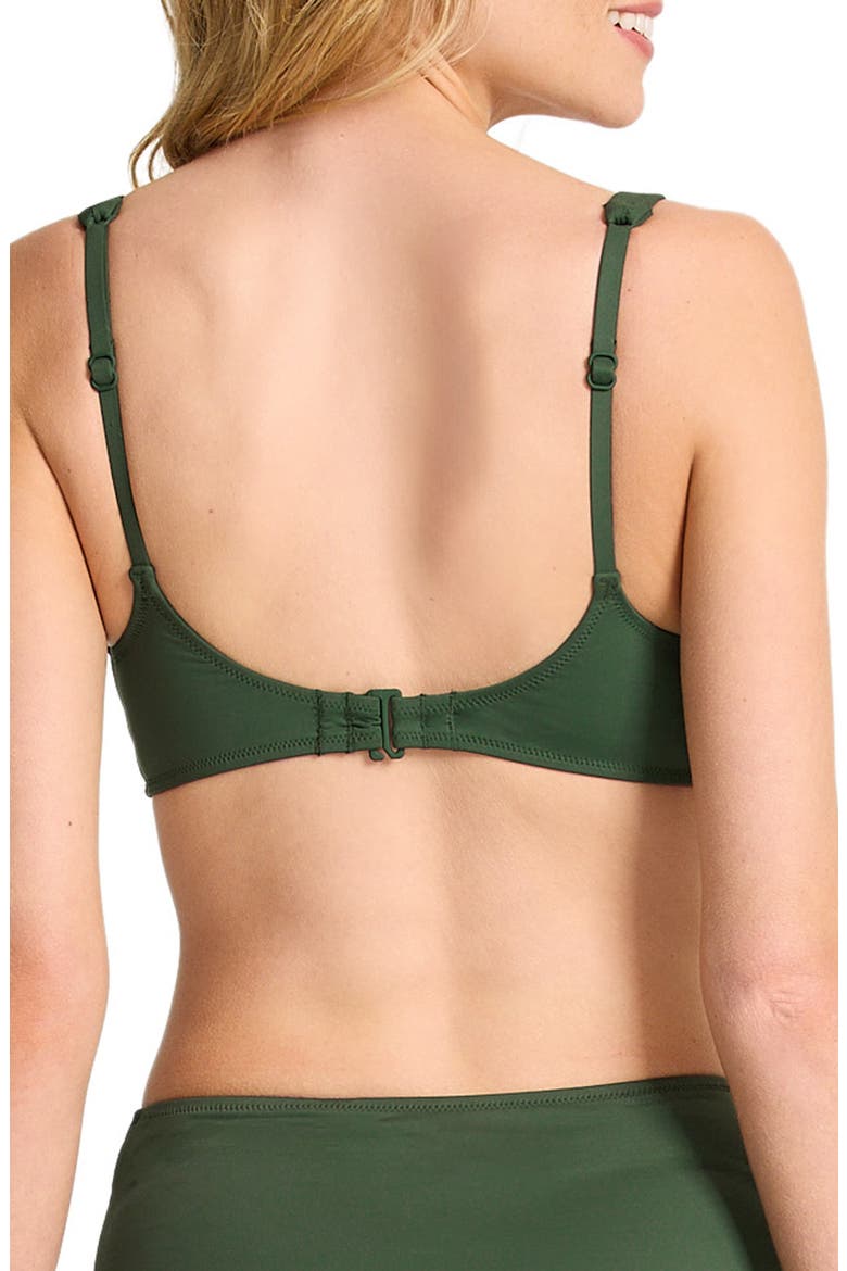 Palm Modern UPF 50+ Bikini Top, Alternate, color, DK TEA LEAF