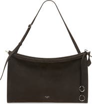 Alaïa Large Le Click East/West Suede Shoulder Bag