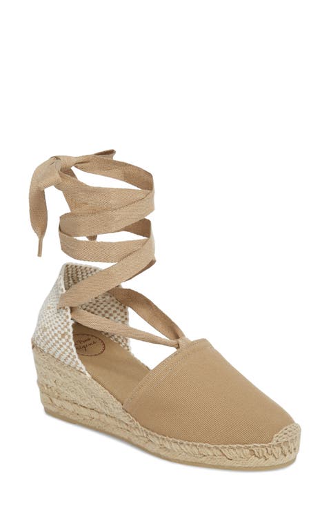 Valencia Wraparound Espadrille Wedge (Women)