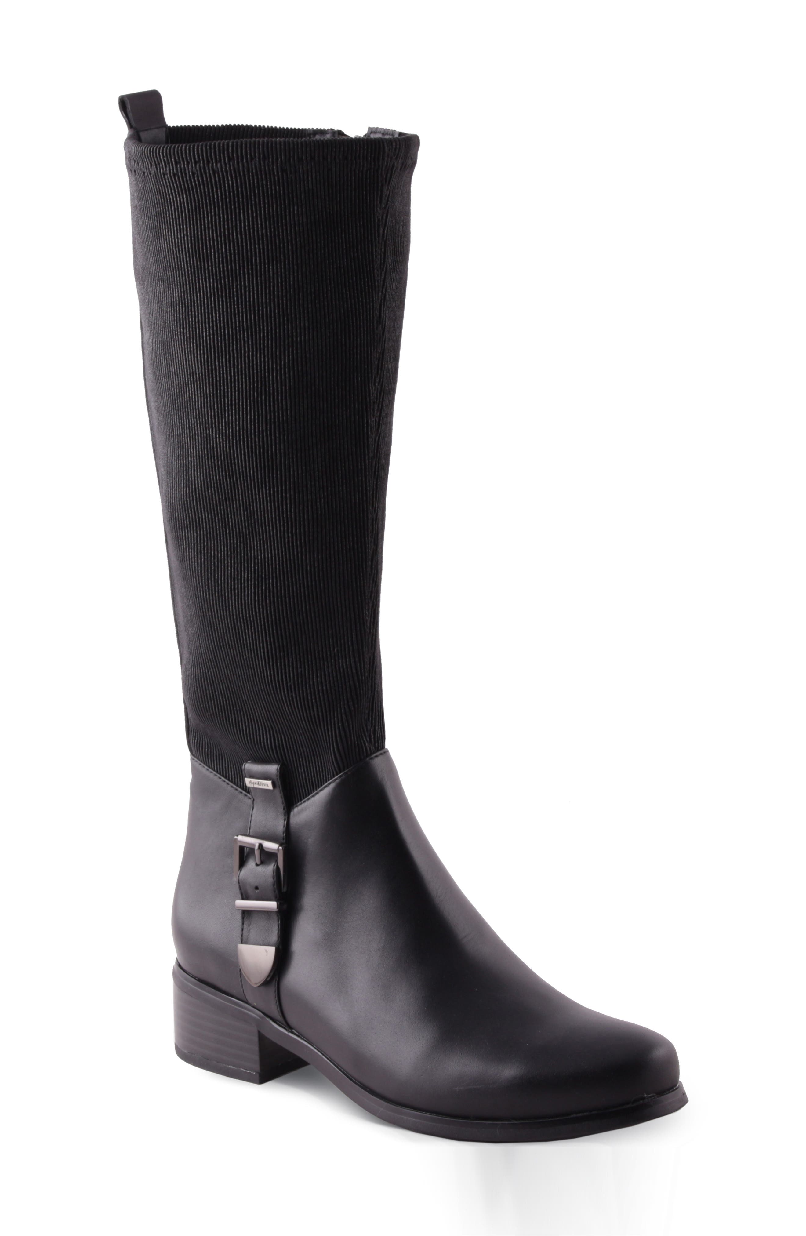 AquaDiva Kelly Water Resistant Knee High Boot, Main, color, 