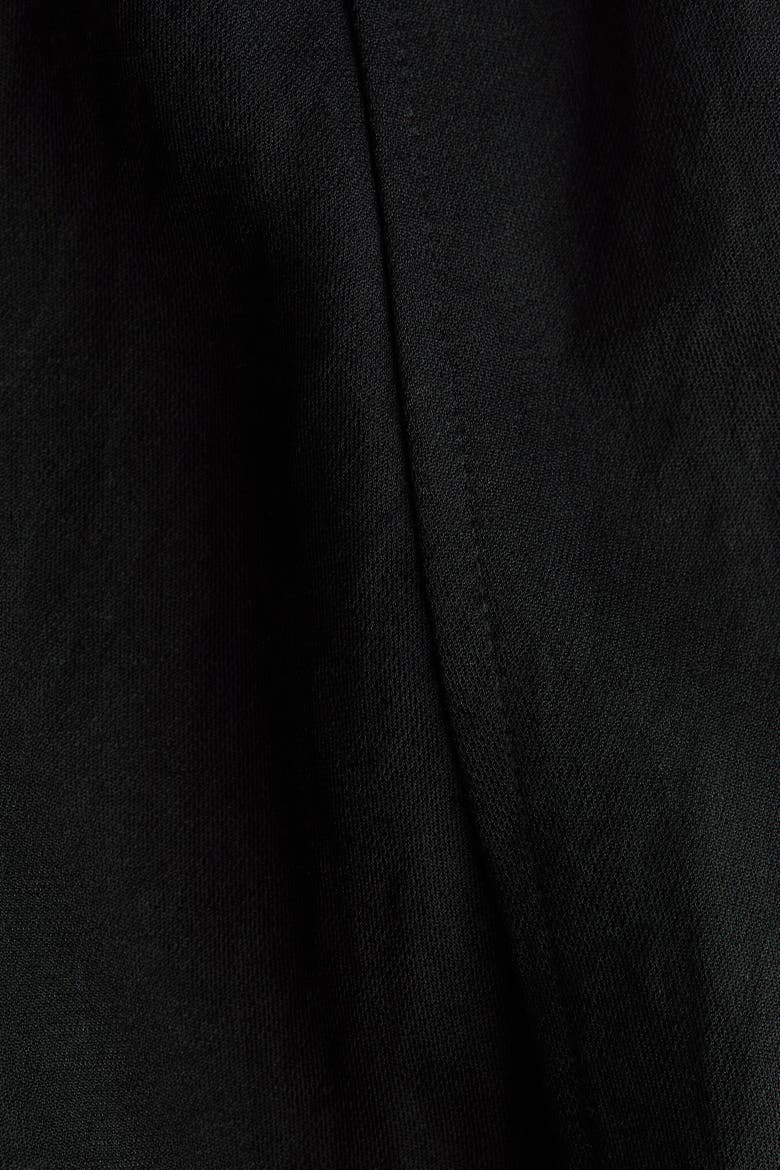 Viscose-blend Barrel-leg Pants, Alternate, color, Black