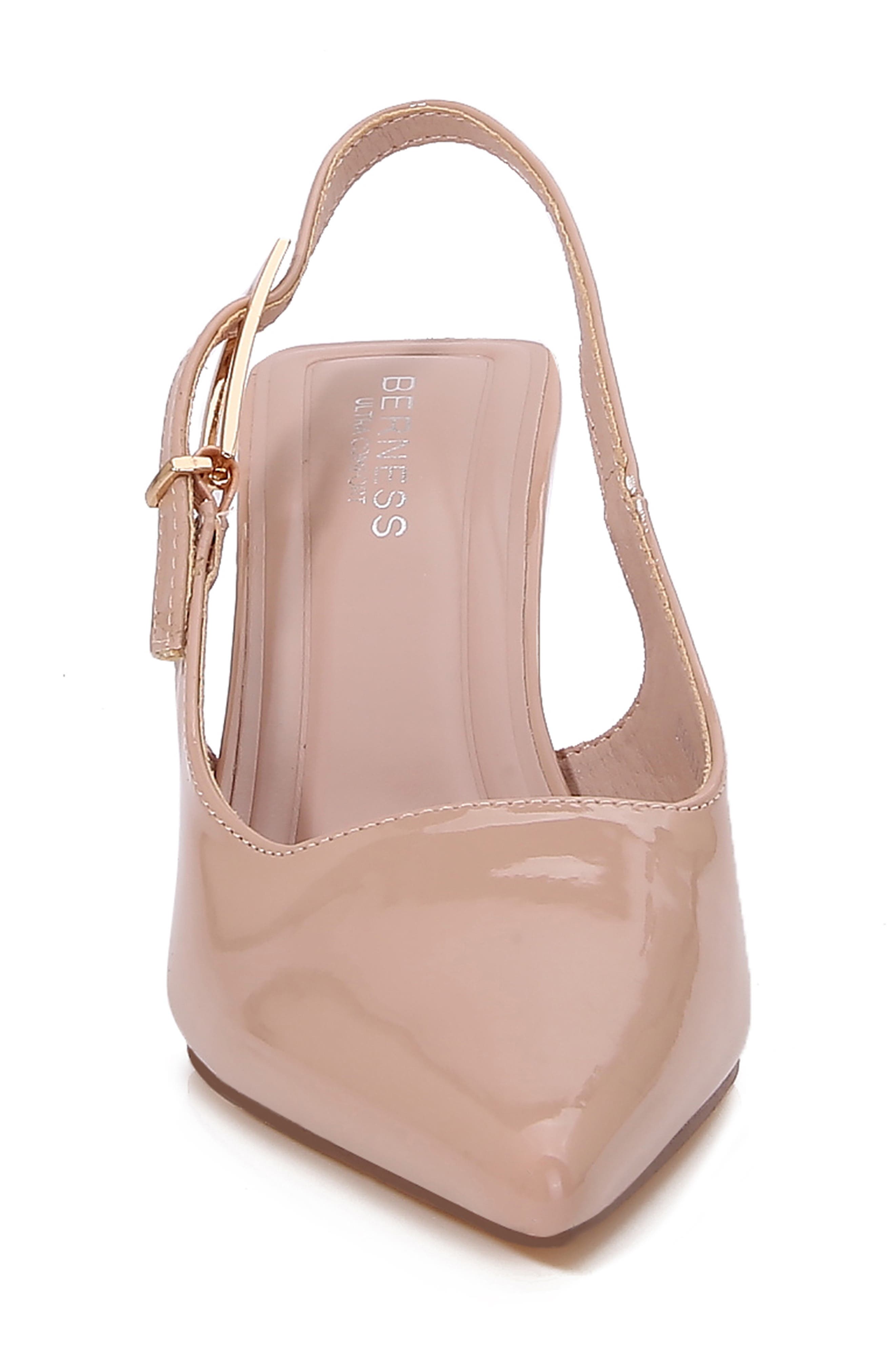 Honey Pointed Toe Slingback Pump, Alternate, color, BEIGE