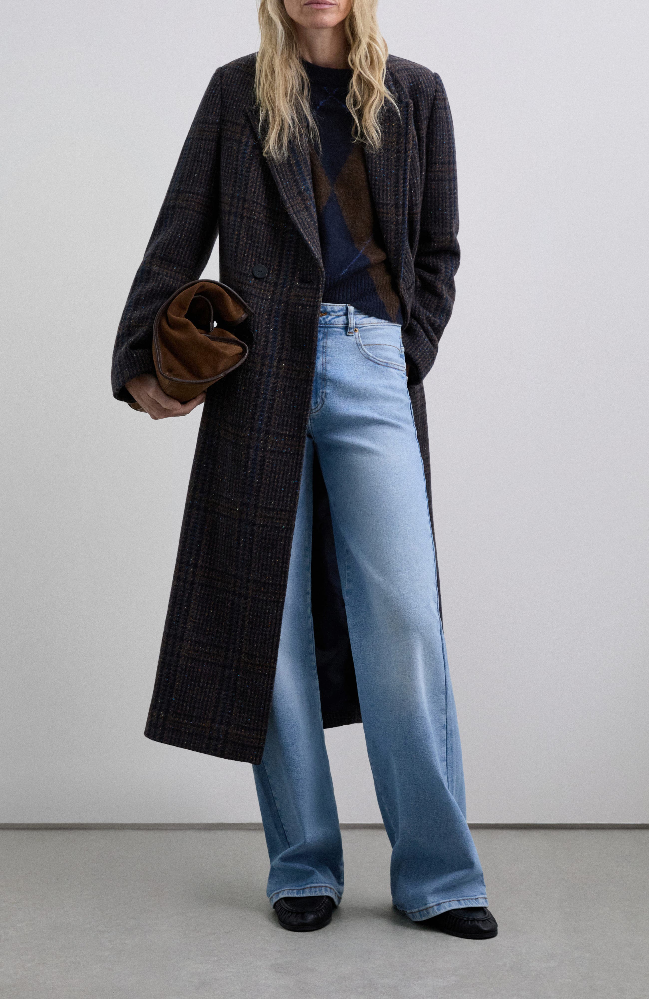 Bluecheck Coat - image 2