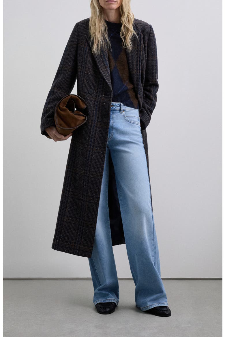 Bluecheck Coat, Alternate, color, Navycheck