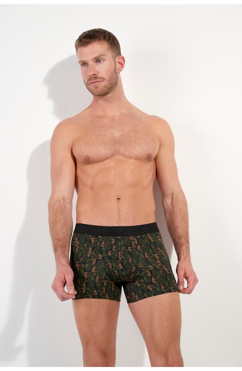 HOM Vizzavona Boxer Briefs, Alternate, color, Khaki Print