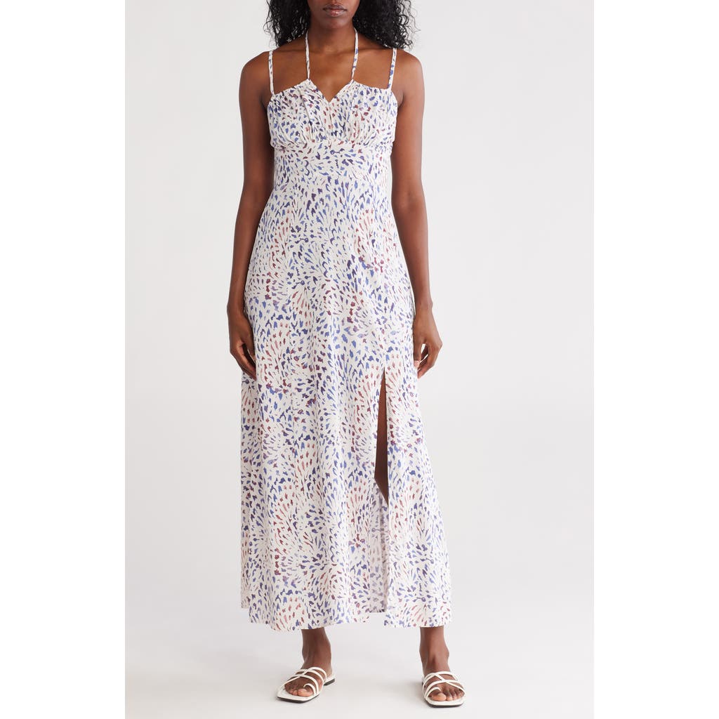 LOVESTITCH LOVESTITCH TIE KEYHOLE MAXI DRESS