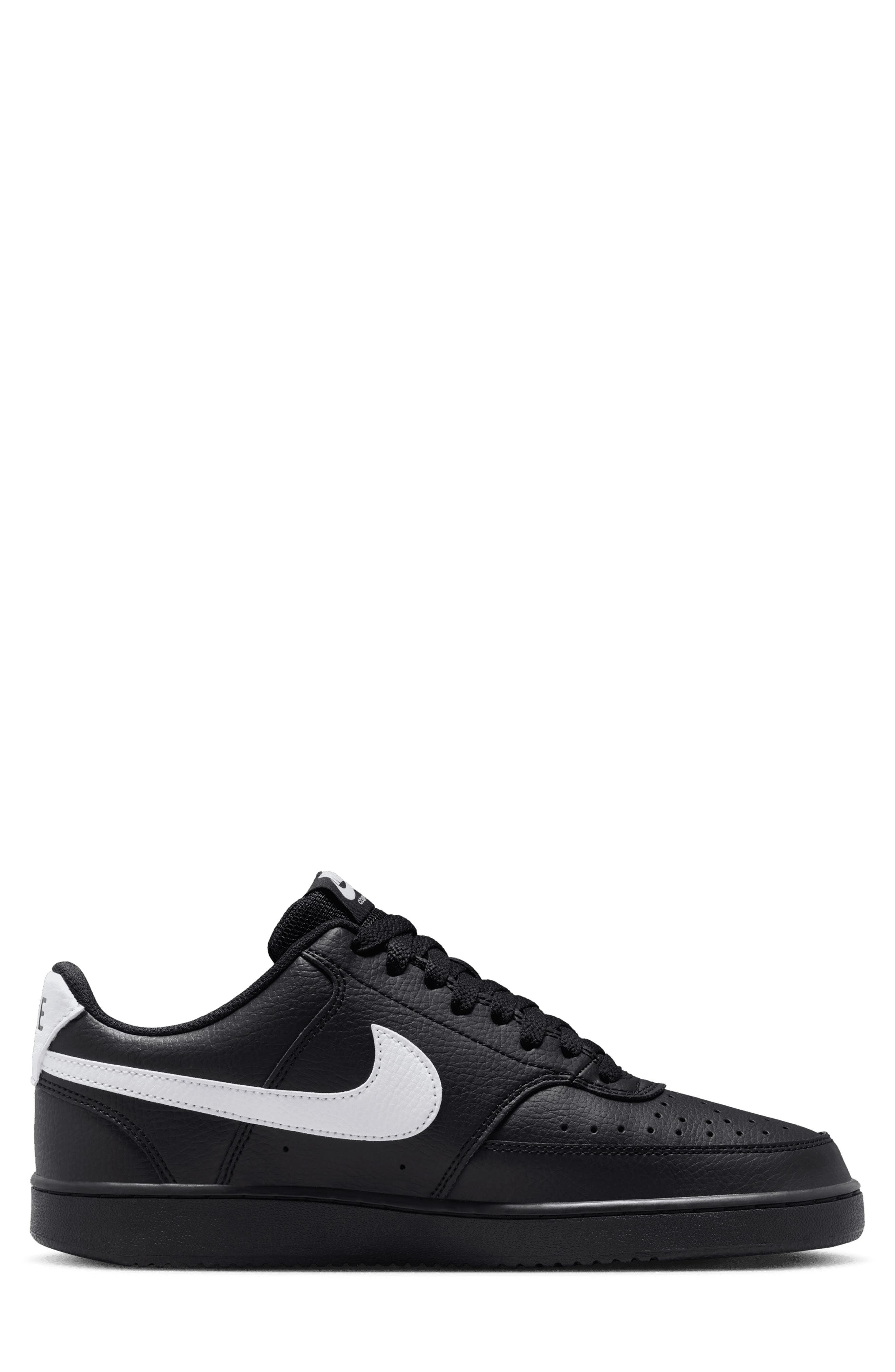 Nike Court Vision Low Sneaker, Alternate, color, 010 Black/Black/White
