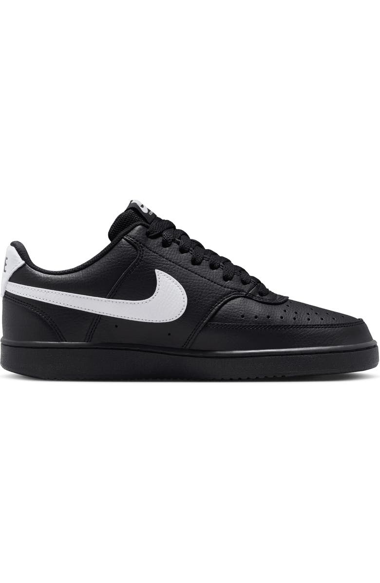 Nike Court Vision Low Sneaker, Alternate, color, 010 Black/Black/White