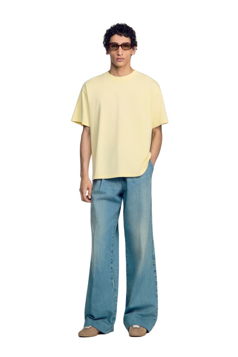 Oversized T-shirt, Alternate, color, Souffre