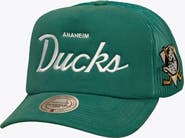 Mitchell & Ness Men's Mitchell & Ness Teal Anaheim Ducks Head Coach Trucker Adjustable Hat