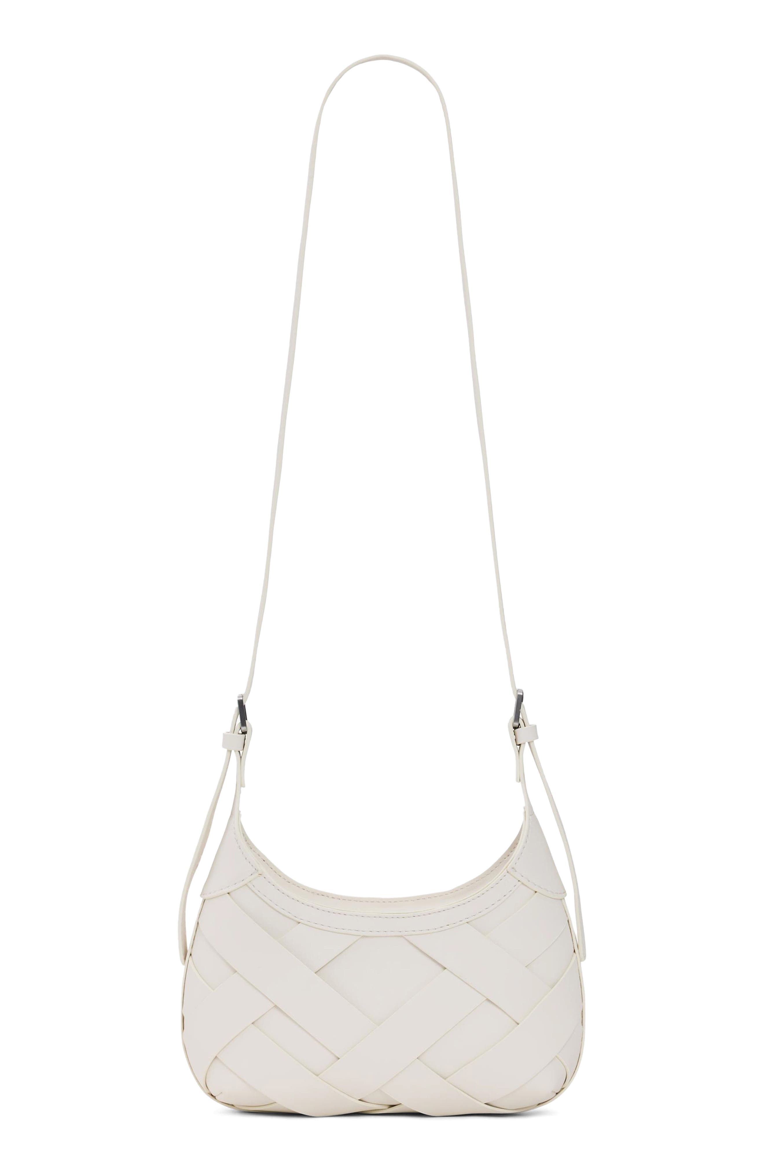 Desigual Faux Leather Shoulder Bag, Alternate, color, Off White