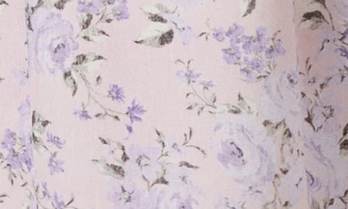 Florence By Mills Drawstring Waist Satin Pajama Pants In Purple