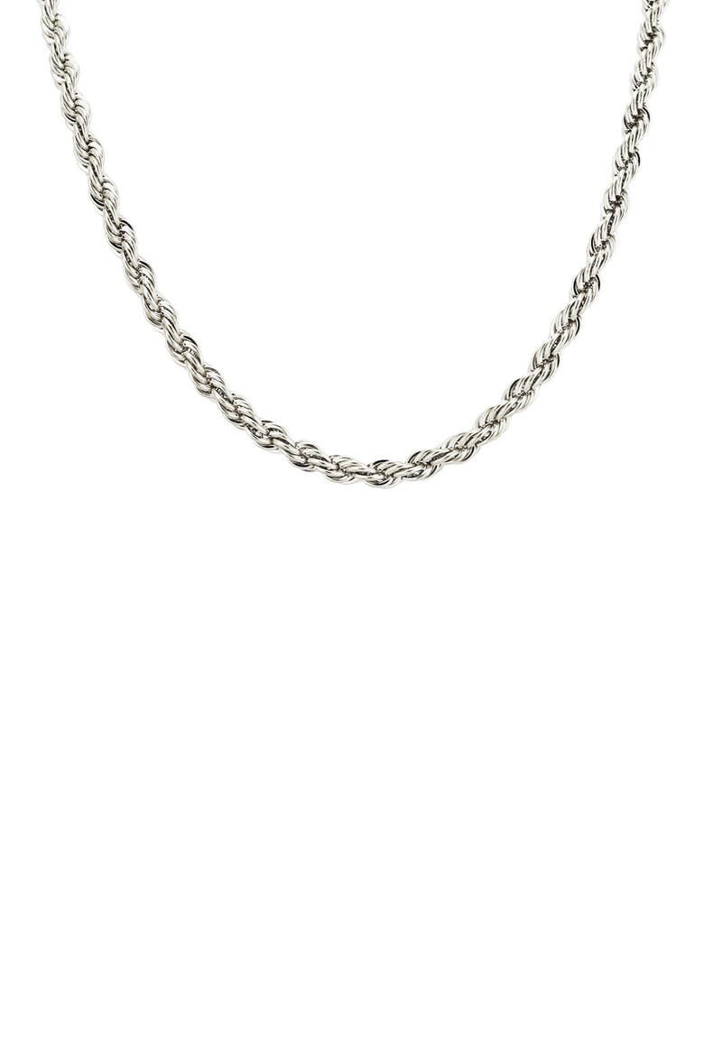 Twist Chain Necklace, Main, color, SILVER