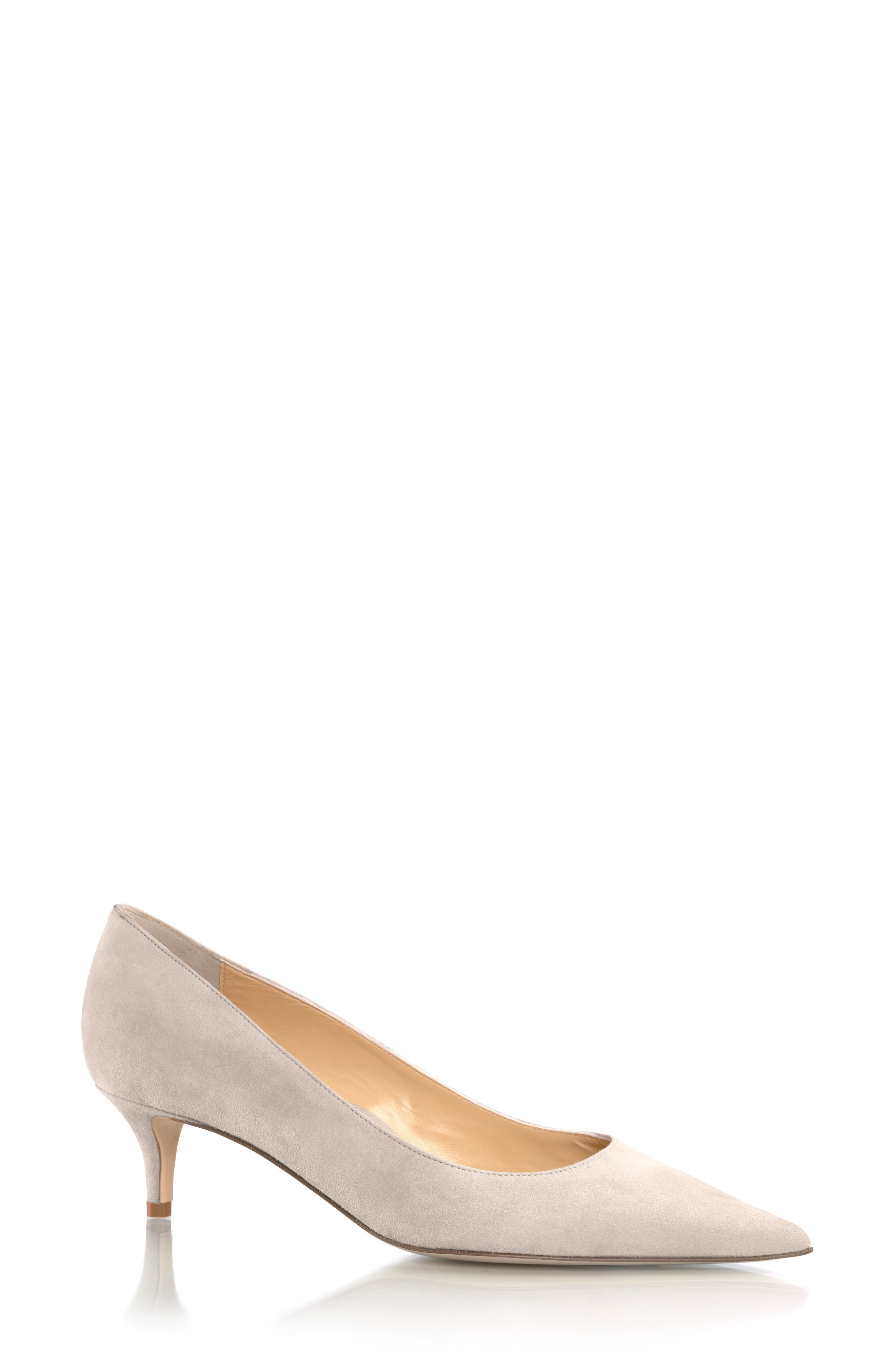 MARION PARKE Classic Pointed Toe Kitten Heel Pump, Main, color, 
