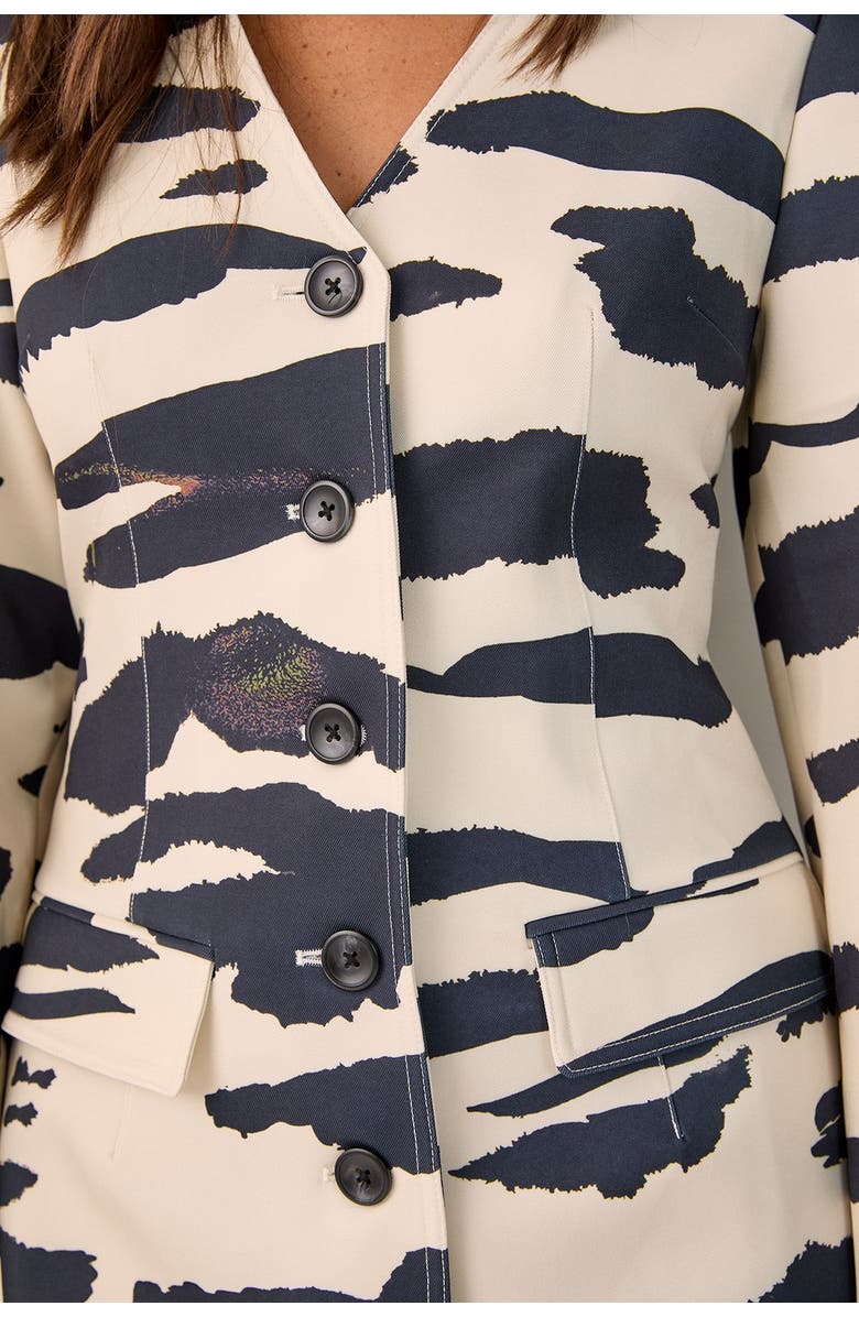 NASTY GAL Cocoon Sleeve Tailored Mini Dress, Alternate, color, Butter