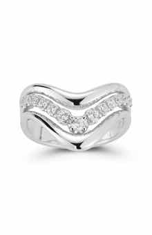 Bold V Cubic Zirconia Ring