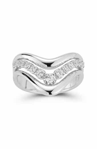 Bold V Cubic Zirconia Ring