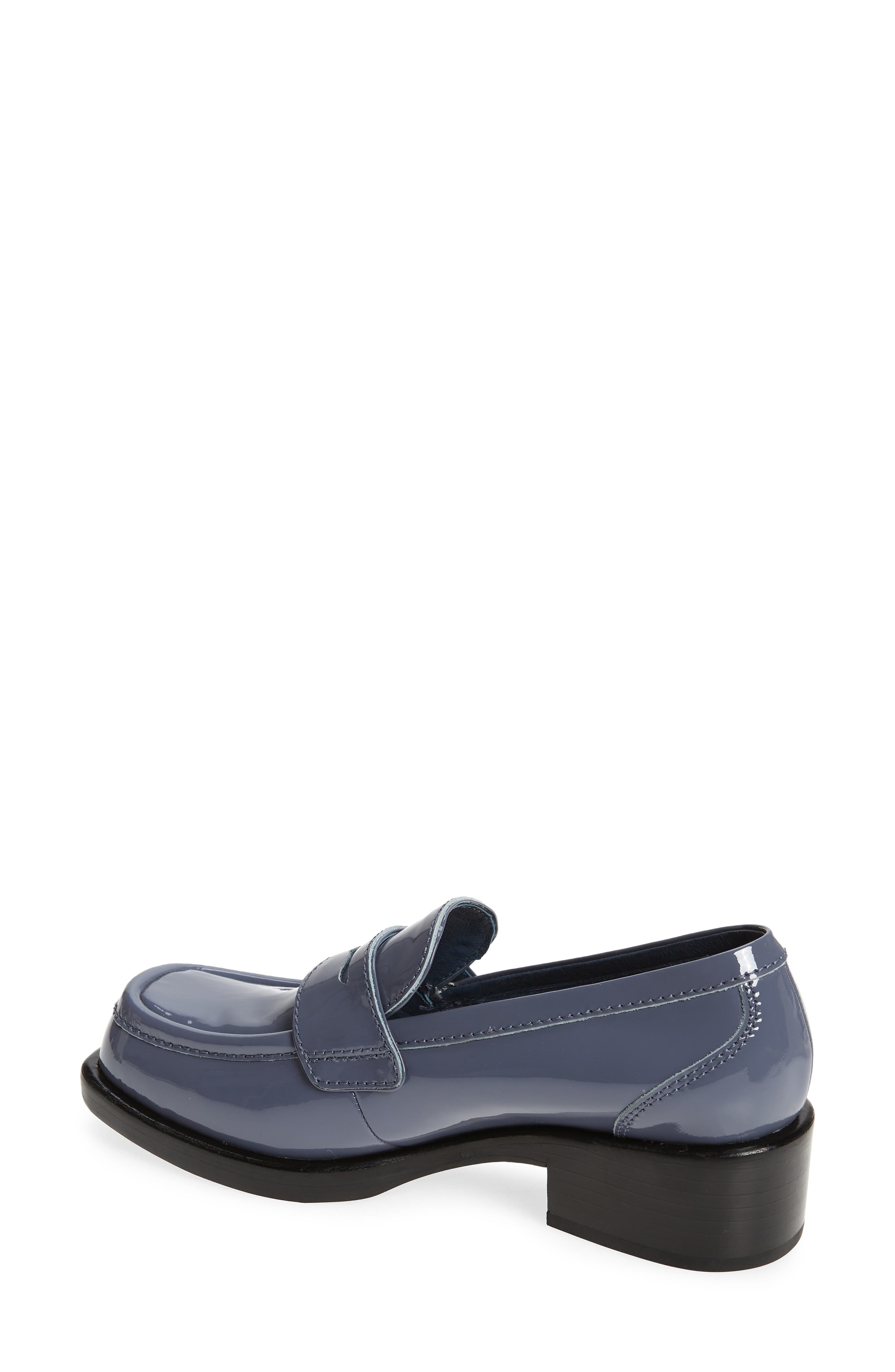 Sorbonne Penny Loafer, Alternate, color, DUSTY NAVY PATENT